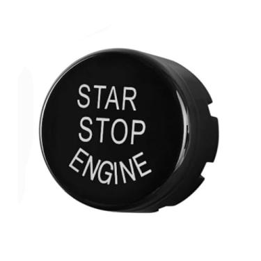 Imagem de QianBao Botão de interruptor de partida do motor compatível com BMW 1 2 3 4 5 6 7 X1 X3 X4 X5 X6/F30 F10 F01 F15 G01 G30 G31 G11 G12, substituição do botão de parada de ignição preto