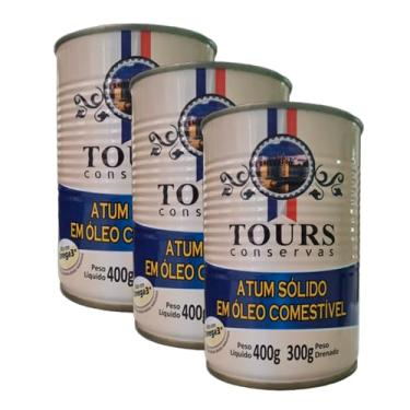 Imagem de Kit 3X: Atum Sólido em Óleo Tours 400g