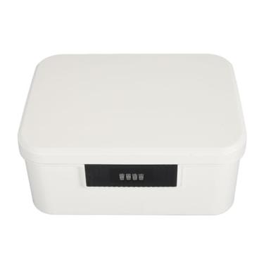 Imagem de Generic Tronco de Armazenamento de Camada Dupla Com Fechadura para Arquivos Organizador de Documentos Caixa de Bloqueio de Senha para Escritório Doméstico Com Capacidade de 9L e Design Particionado