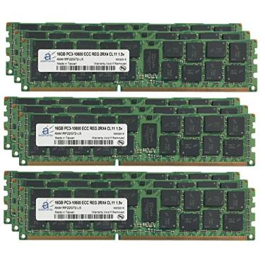Imagem de Adamanta Atualização de memória de servidor de 144 GB (9 x 16 GB) para Dell PowerEdge M710 DDR3 1333Mhz PC3-10600 ECC registrado 2Rx4 CL9 1,5v