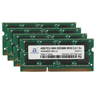 Imagem de Adamanta Atualização de memória Apple de 16 GB (4 x 4 GB) para iMac 54.6 cm e 68.6 cm DDR3 1333Mhz PC3-10600 SODIMM 1Rx8 CL9 1,5v RAM