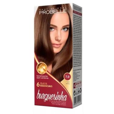 Imagem de TINTURA PROBELLE BURGUESINHA SEM AMÔNIA 7.0 LOURO MÉDIO - Tonalizante 
