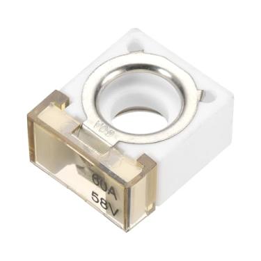 Imagem de Generic Fusível de terminal, fusível de bloco de terminais 60A, fusível de bateria nominal marítima de 58 V CC e bloco de terminais, para proteção de circuito de automóveis, trailers, guindastes