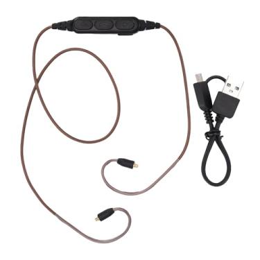 Imagem de aqxreight Cabo Adaptador Bluetooth para Fone de Ouvido Com Microfone Adequado para SE215 SE315 SE425 SE535 Atualização Com Fio para Cabo Adaptador de Fone de Ouvido Sem Fio para Fones de