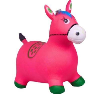 Imagem de Cavalinho Upa Upa Pocoto Brinquedo Pula Pula Rosa Grande - Castela - C