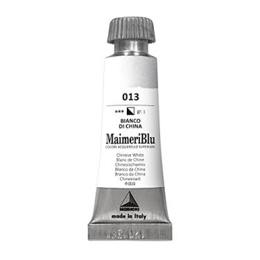 Imagem de MAIMERI BLU Tinta Aquarela Profissional Bisnaga 12ml, Branco da China