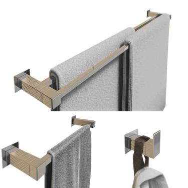 Imagem de Kit Acessórios Banheiro Lavabo [3 Peças] Aço Inox 304 Alto Brilho [Q3F]