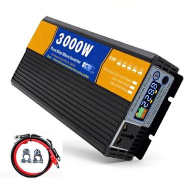 Imagem de 48v to 230v,Inversor de Onda Senoidal Pura 72V para 110V, 3000W 12V/24V/48V/60V/72V DC para 110V/230V AC para Carro, com Ecrã LCD, para Caminhão Solar Fora da Rede ou Casa