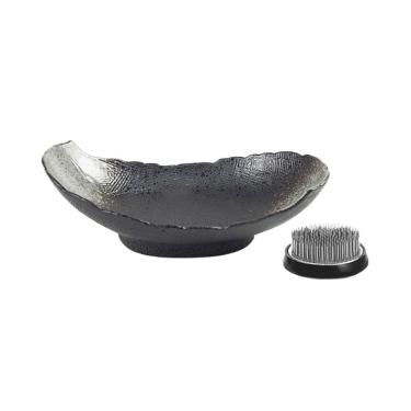 Imagem de Pires de plantas Criatividade Chinesa Vintage Arranjo Floral Prato para Plantas Jardinagem Doméstica Recipiente para Irrigação por Gotejamento com Kenzan