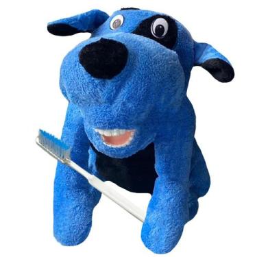 Imagem de Fantoche Cachorro Azul de Luxo com Macro Arcada - Macromodelos