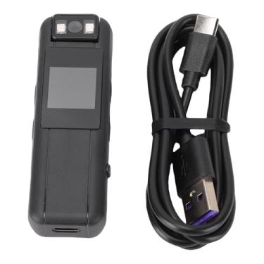 Imagem de Acouto Câmera de Ação 1080FHD Lente Giratória 180 ° POV Filmadora Vestível Com Braçadeira Traseira para Gravação de Reuniões, Ciclismo e Viagens