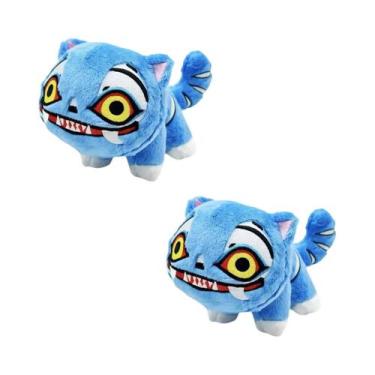 Imagem de Pelúcia De Tigre Roxo Anime Caçadora De Demônios Com Chapéu Preto, Bri