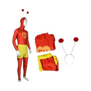 Imagem de Fantasia De Cosplay De Comediante Mexicano Chespirito, Macacão Com Cal