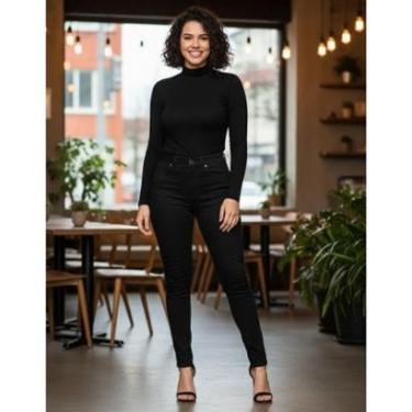 Imagem de Calça Jeans Fem. Com Elastano Reta C/ Alto Vilejack VFCJ3042-Feminino