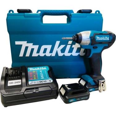 Imagem de Parafusadeira Impacto 12V 2 Baterias Carreg TD110DWYE Makita