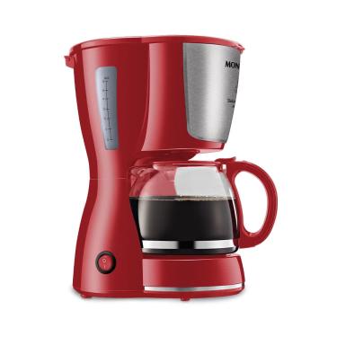 Imagem de Cafeteira Elétrica com Porta Filtro Mondial Doce Arome Vermelha 18 Xícaras - 127V