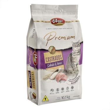 Imagem de Alimento Gato Castrado Racao Colosso Premium Salmao Arrz 10k