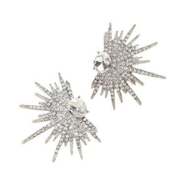 Imagem de Brincos Grandes De Cristal Vintage Boêmios Para Mulheres, Joias De Lux