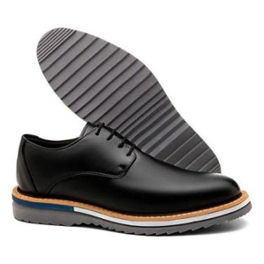 Imagem de Sapato Derby Tratorado Casual Masculino Social Confortável-Masculino