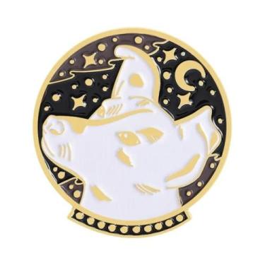 Imagem de Broche De Esmalte De Cão Espacial De Desenho Animado Fofo, Emblema De 