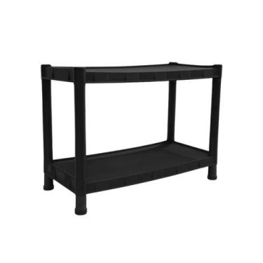 Imagem de Prateleira Estante Multiuso Modular Resistente Cor Preto - Lojão do Ed