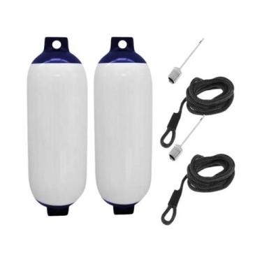 Imagem de Para-choque Inflável Para Barco (2 Peças) - Proteção Marítima Anticoli