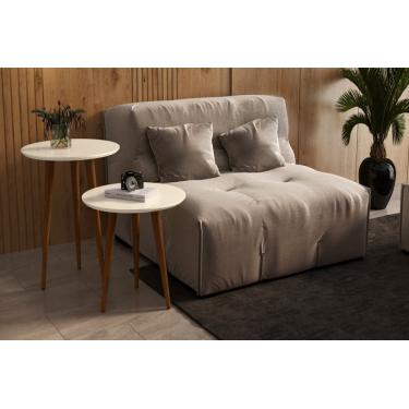 Imagem de Mesa Lateral e Apoio Redonda Pés Palito Cores Variadas - Comprar Moveis em Casa