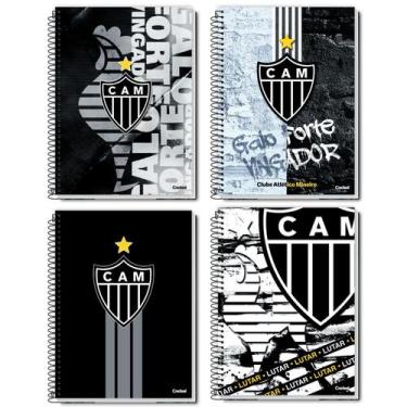 Imagem de Caderno Espiral Capa Dura 1x1 - 80 Folhas - Atlético Mineiro - Credeal