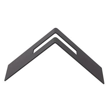 Imagem de Suporte de papel para filtro de café, aço inoxidável, durável, compacto, organizador de rack de armazenamento para filtro de papel para casa, cafeteria, 19x5x9.5cm (Preta)