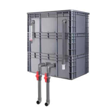Imagem de Filtro de caixa de grande volume de negócios com cachoeira e fluxo de água ajustável - Sistema externo de circulação de água DIY para aquários, lagoas - Filtro de aquário