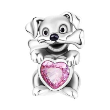 Imagem de Pingentes De Urso Fofo Banhados a Prata Para Pulseiras De Amizade Femi