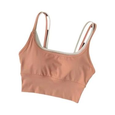 Imagem de Sutiã Esportivo Feminino Respirável E Antichoque, Top Cropped Sem Cost