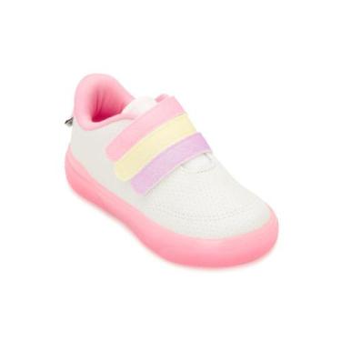 Imagem de Tênis Pampili Infantil PP25-72104, Branco, Rosa, 22