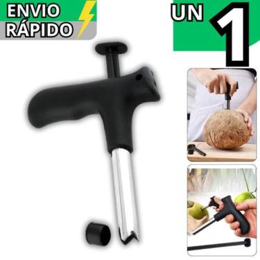 Imagem de Furador Abridor De Coco em Inox Profissional Resistente Manual Fácil d