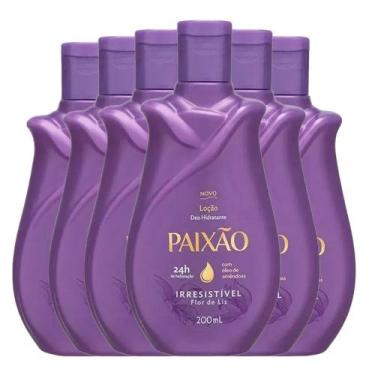 Imagem de kit Loção Hidratante Paixão Irresistível Flor De Lís 200ml - 6 Unidade