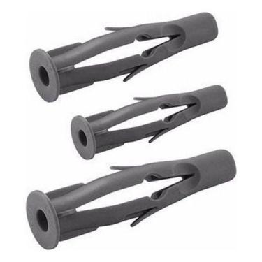 Imagem de Bucha 8mm Tijolo Bloco Parede Oca C/ Aba Sem Parafuso 500pç - Ivasa