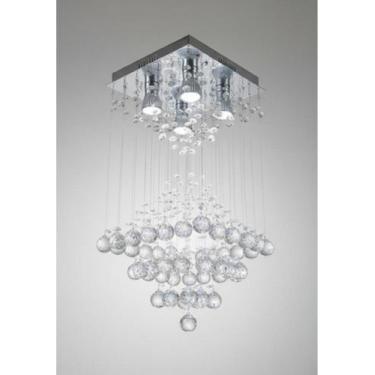 Imagem de Lustre Para Sala, Quarto, Cozinha, Cristal K9 Base 30x30 - - Lustres B
