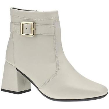 Imagem de Bota Feminina Salto Bloco Grosso Cano Curto Coturno Western-Feminino