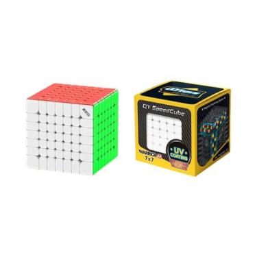 Imagem de Cubo Mágico Magnético 7x7 Profissional Qiyi Warrior Sem Adesivos Brinq