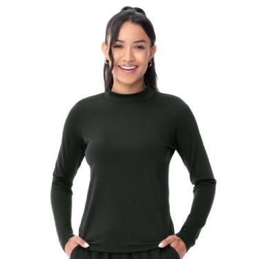 Imagem de Camiseta Térmica Feminina Preta Zee Rucci, G