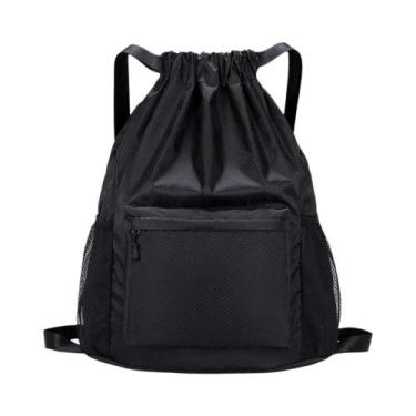 Imagem de Saco De Ginástica Unissex Leve E Impermeável Com Cordão Para Viagem - 