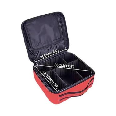 Imagem de Bolsa De Maquiagem À Prova d'Água Para Viagem Feminina, Estojo De Arma