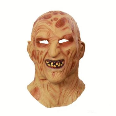 Imagem de Fantasia de máscara de monstro diabólico facial de látex para festa de