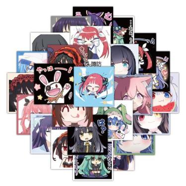 Imagem de Adesivos de vinil impermeável Dates A Lives, anime, 63 unidades - yiwe