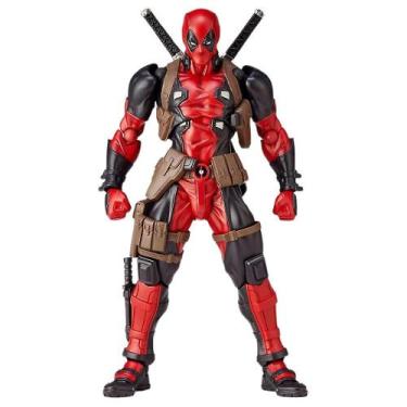 Imagem de Figura de ação Deadpool, rosto removível e substituível, 16 cm, PVC - 