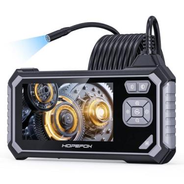 Imagem de Câmera endoscópica Hopefox com tela IPS de 4,3" e cabo de 16,5 pés