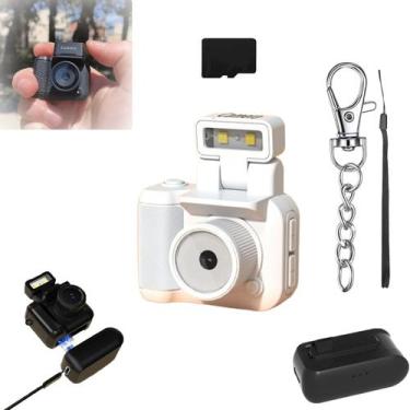 Imagem de Câmera Miniretroflex Nostalgic Mini Vintage 64GB Cartão SD Branco - Zh