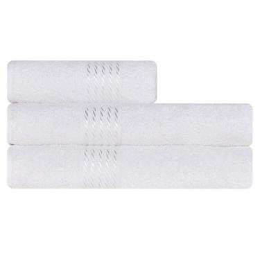 Imagem de Kit Toalha 3 Peças Banho + Rosto 100% Algodão Felpudo Prisma Dohler - 