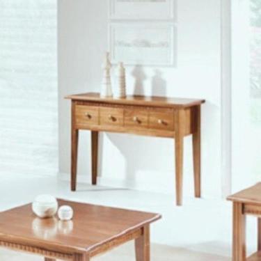 Imagem de Aparador Colonial 2 Gavetas 100cm Pés em Madeira Maciça Amêndoa - Weih