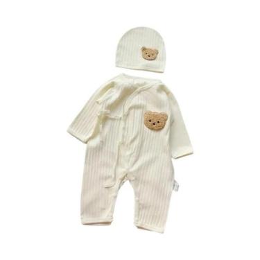 Imagem de Macacão De Algodão Para Bebê Recém-Nascido Menino Menina Com Estampa D